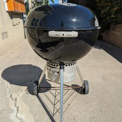 Weber 22-Inch Premium Charcoal Grill (Dual Handles)