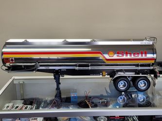 Tamiya R/C 1/14 Shell Fuel Tank Tanker Trailer 56303 +Light