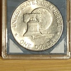 1(contact info removed) Eisenhower Dollar No Mint Mark Coin