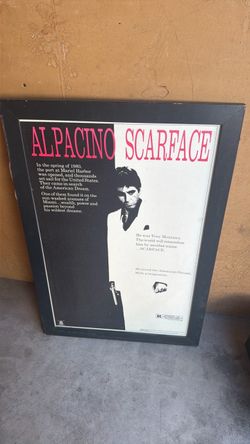 Scarface Al Pacino Framed Movie Poster