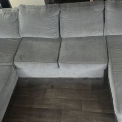 Gray Multi Section Couch 