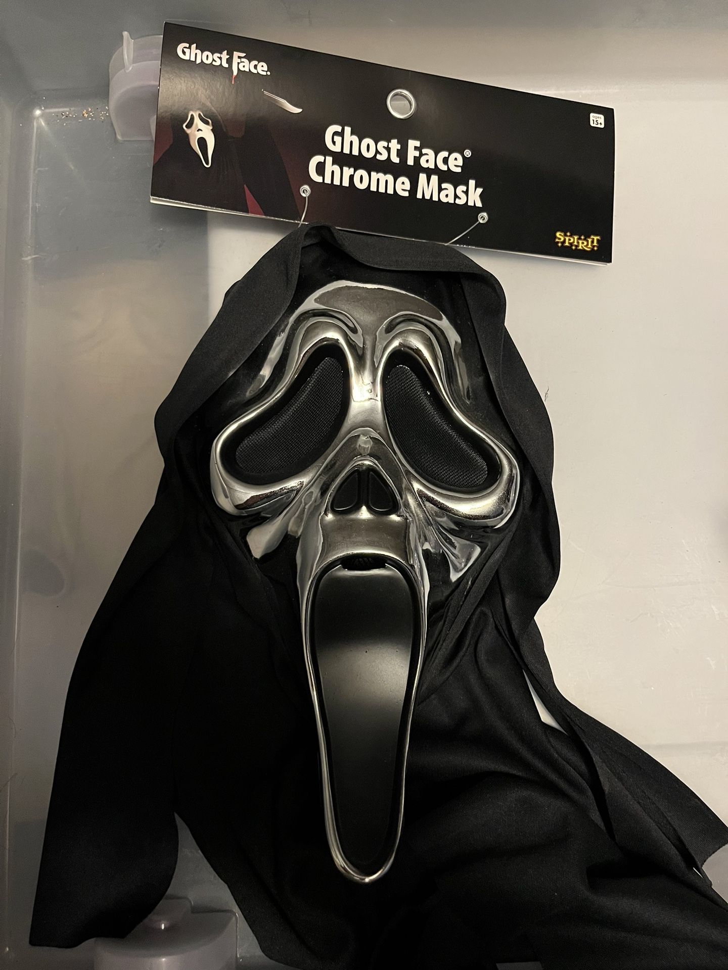 Chrome Ghostface Mask