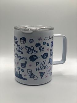 Los Angeles dodgers stainless steel mug with cap New