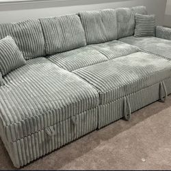 Sectional Convertible Sofa Set
