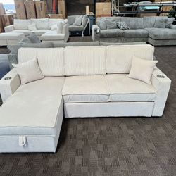 Sofa Sleeper With Storage Chaise