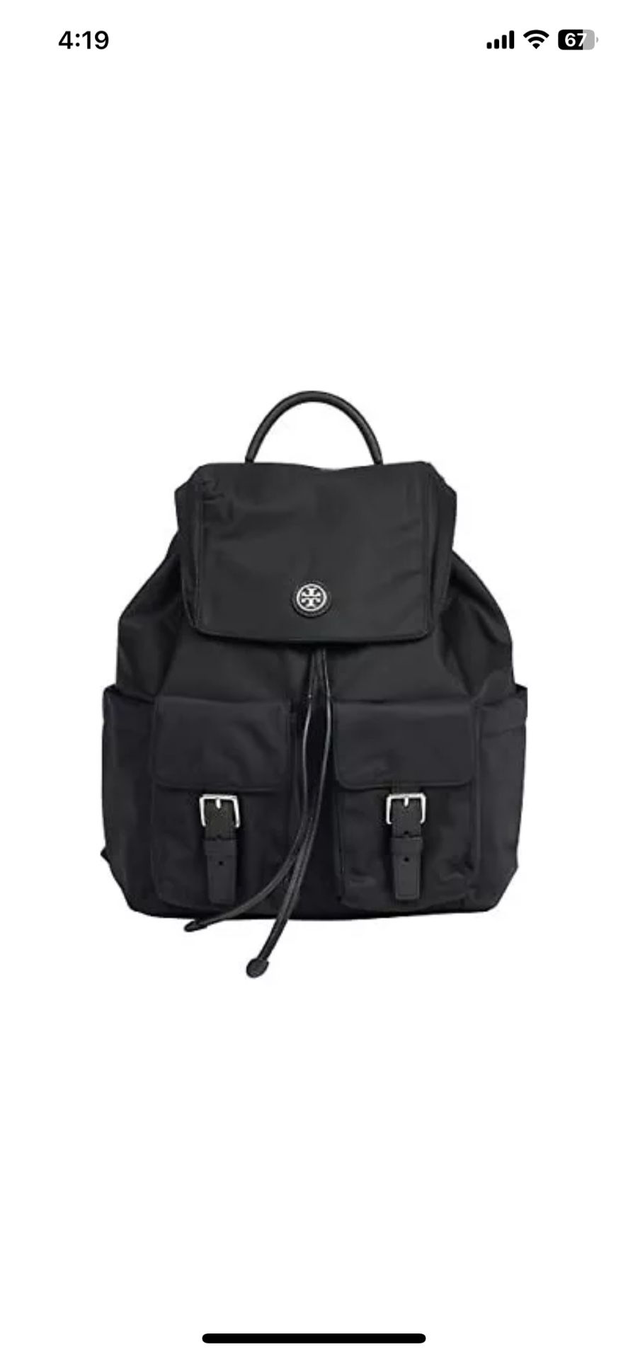[Tory Burch] VIRGINIA FLAP BACKPACK 85061 001 Black 