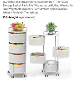 New rotating storage cart