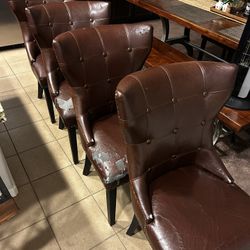 Faux Leather Dinning Chairs