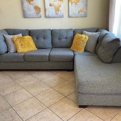 Perfect Shape Living Spaces Sectional Couch!! 