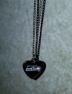 Seattle Seahawks Heart Pendant Necklace.