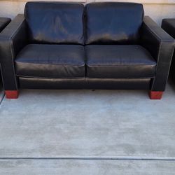 Black Leather Couch