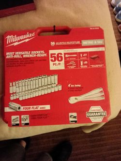 Milwaukee 56 ,pc 3/8" sae metric socket set