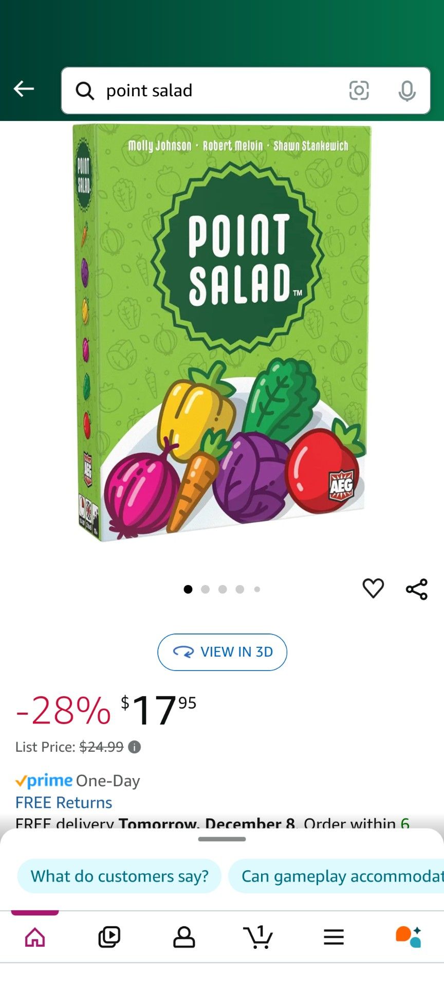 Point Salad Kids Card Game