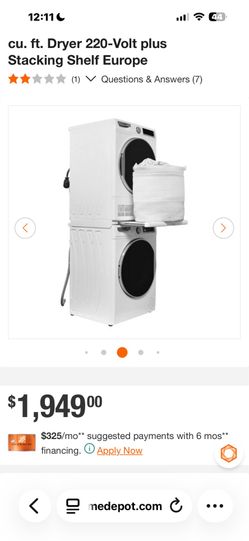 washer dryer set electric