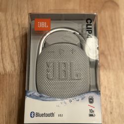 JBL Clip 4 Wireless Portable Bluetooth Speaker Silver 