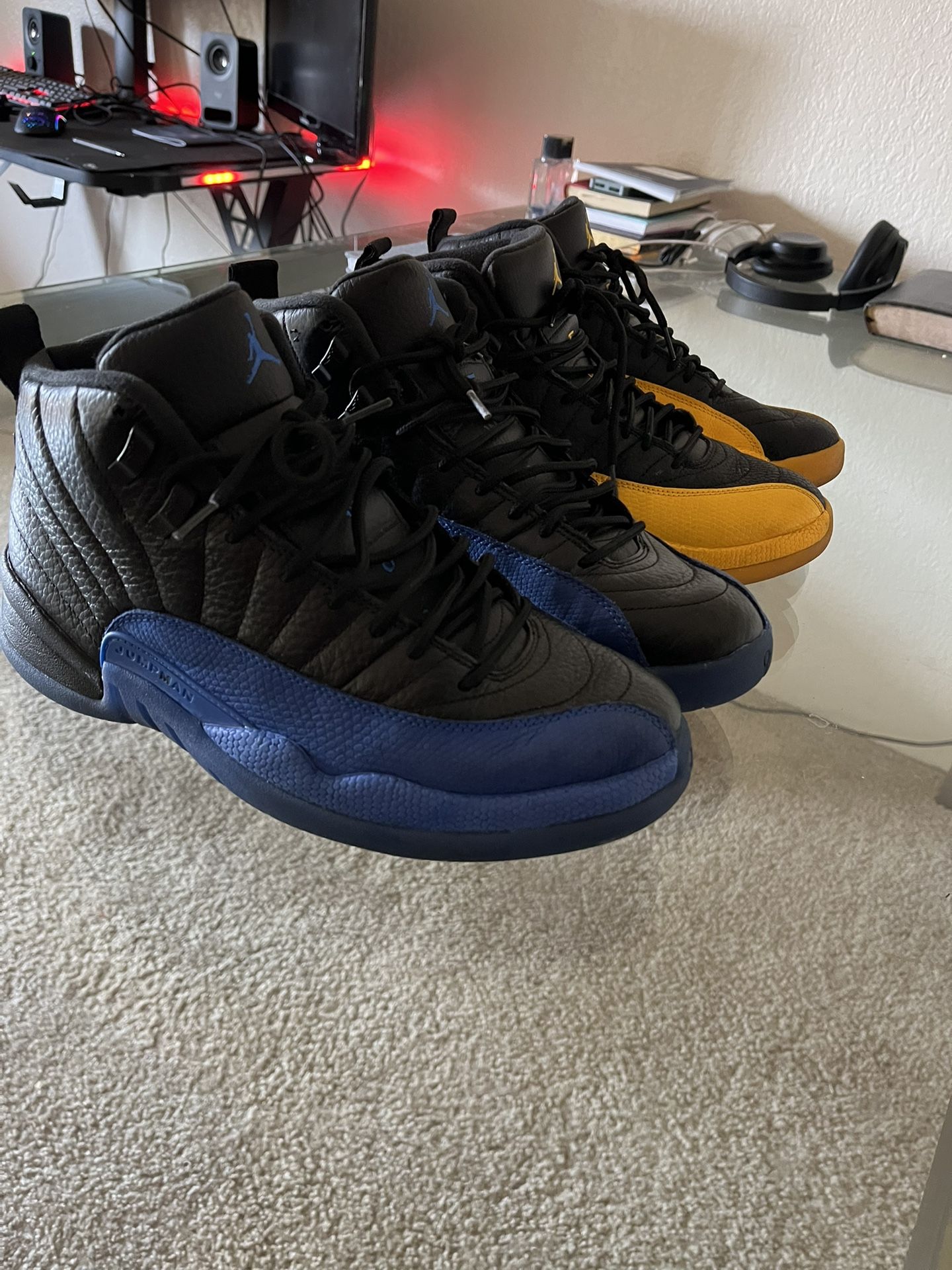 🔥 DS Air Jordan 12 Retro “Taxi” & “Varsity Royal” Bundle – Men’s 9 – Rare Colorways!