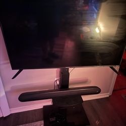 50” TV and Soundbar 