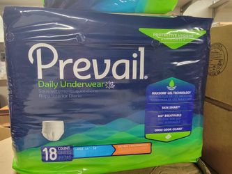 Prevail daily underwear adult large