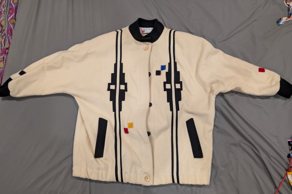 George David Fashion Embroidered Bomber Jacket