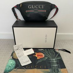 Authentic Gucci Waist Bag Large W/Receipt