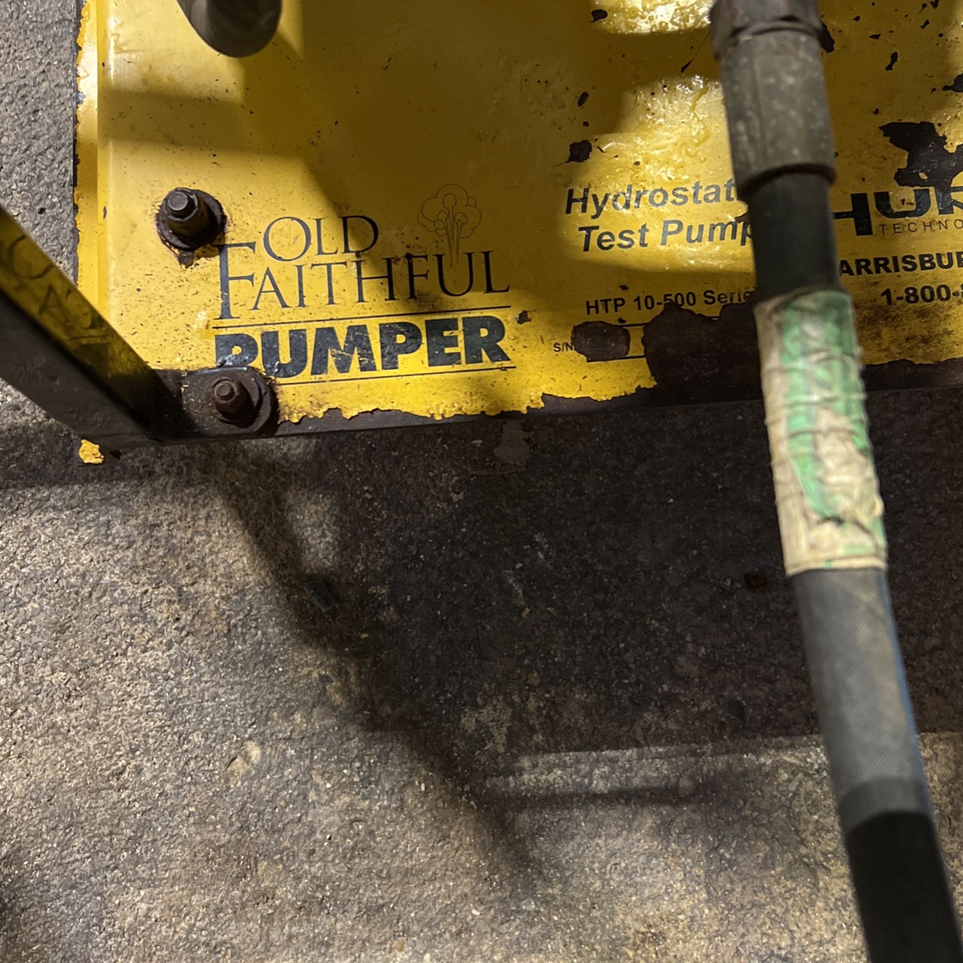 Hurco Hydrostatic Test Pump