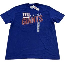 New York Giants Blue T Shirt Mens 2XL New