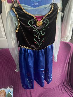 New Anna Frozen girl costume and wig ! New never used