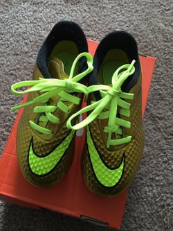 Boys Nike soccer shoes.