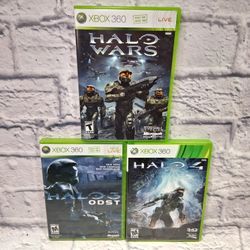 XBOX 360 HALO GAME LOT 