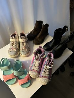 ‼️‼️5 Pairs Girls Shoes ~Boots Adidas Skechers Carters Geox
