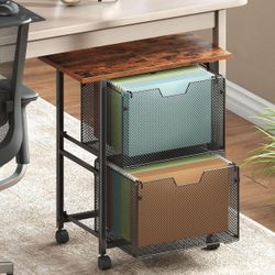 Rolling File Cart, 2 Drawer File Cabinet K(53)