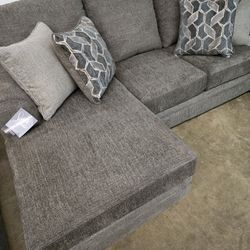 New Brown Sofa Chaise