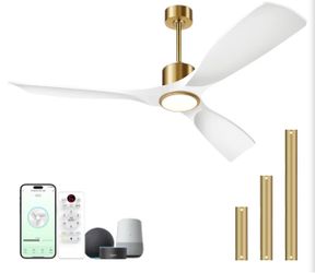 New Ceiling Fans with Lights and Remote Control, 52 inch