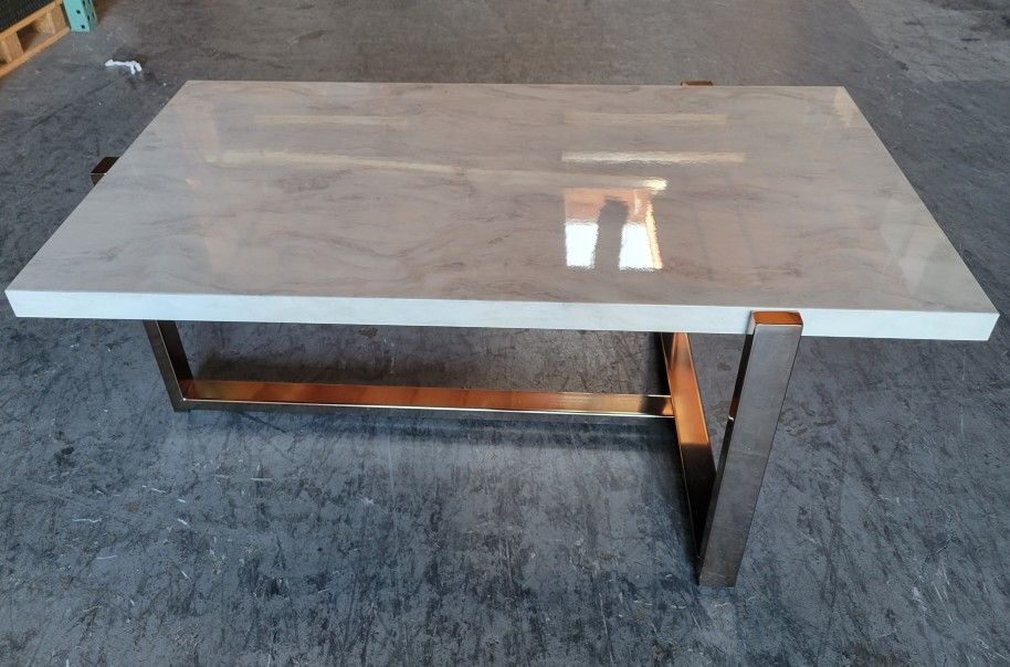 Faux Marble Coffee Table
