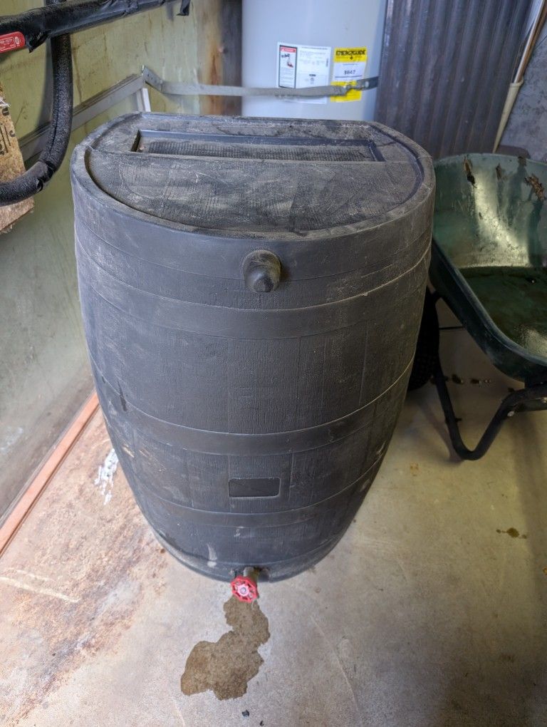 Used 50 Gal Rain barrel