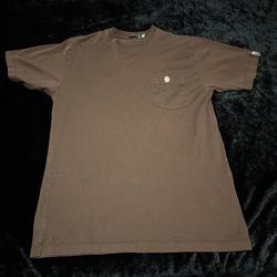 Mens Medium 2016 A Bathing Ape Small Logo Plain Brown Authentic Tshirt