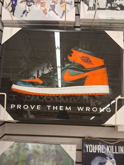Framed Sneaker Motivational Wall Art Print