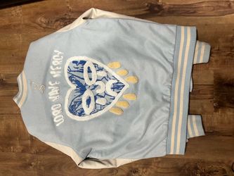 Blue varsity jacket