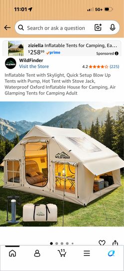 Inflatable tent
