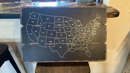 United States Map Decor