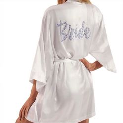 XS Victoria’s Secret Satin bride Robe NWT