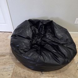 Large Black Beanbag Chair