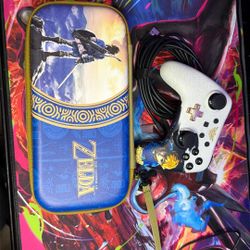 Legend Of Zelda Protective Case and Wired Controller
