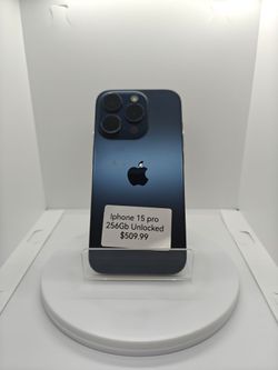 Apple iPhone 15 Pro Navy Blue--fully unlocked--fully tested