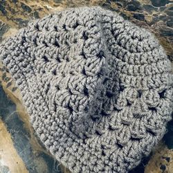 Hand knitted beanie