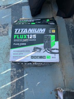 Titanium Flux 125 inverter power source for flux-core welding