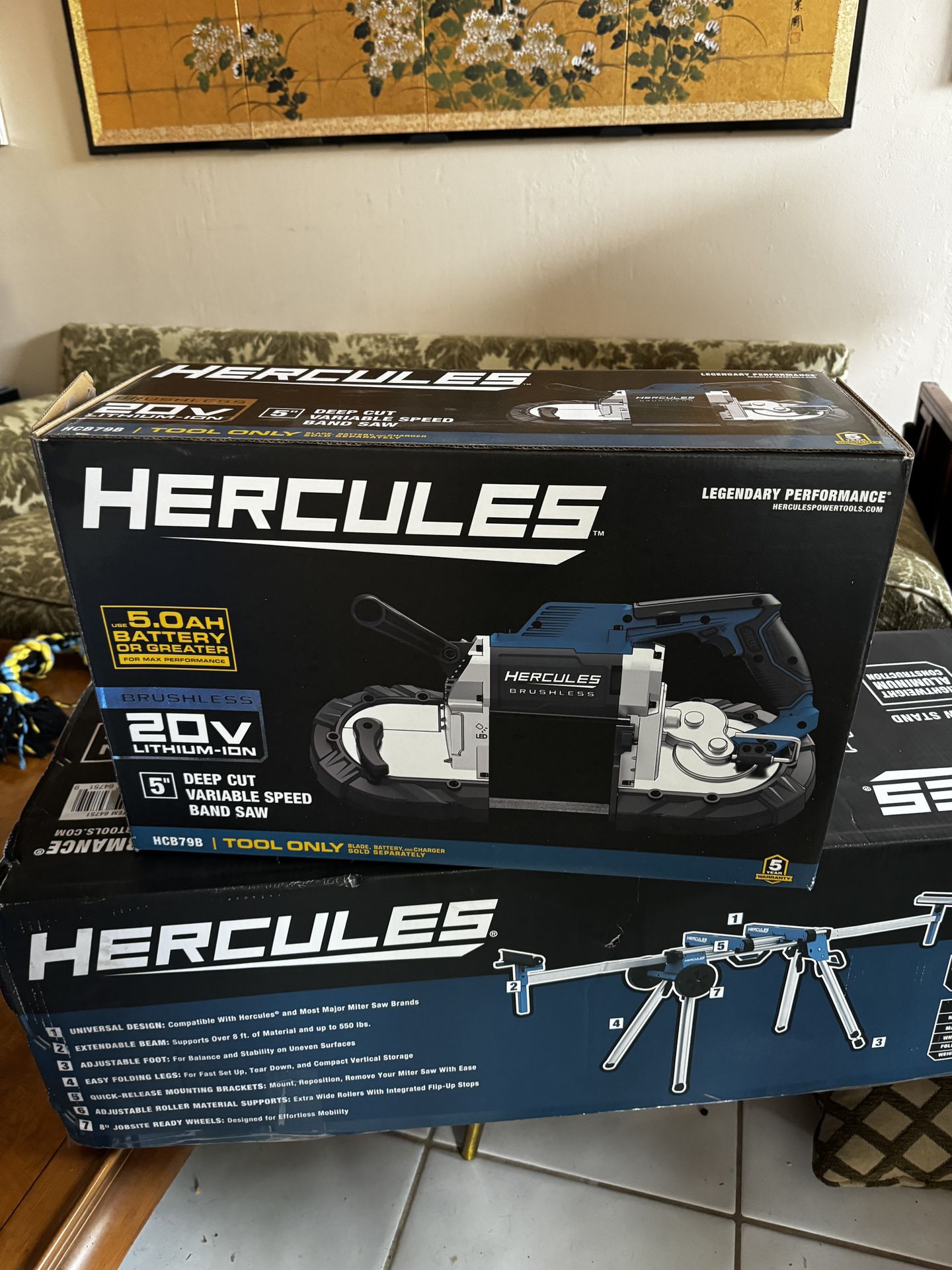 HERCULES 20V Brushless Cordless Deep Cut Band Saw - Tool Only