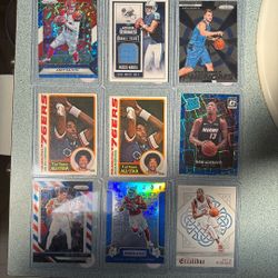 Football cards, basketball cards