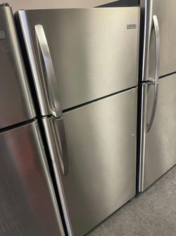 Frigidaire Top Freezer Refrigerator Stainless Steel