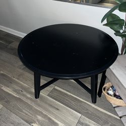 IKEA Black Round Coffee Table